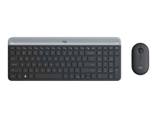 LOGITECH MK470 Slim Combo - kabelloses Tastatur-Maus-Set schwarz