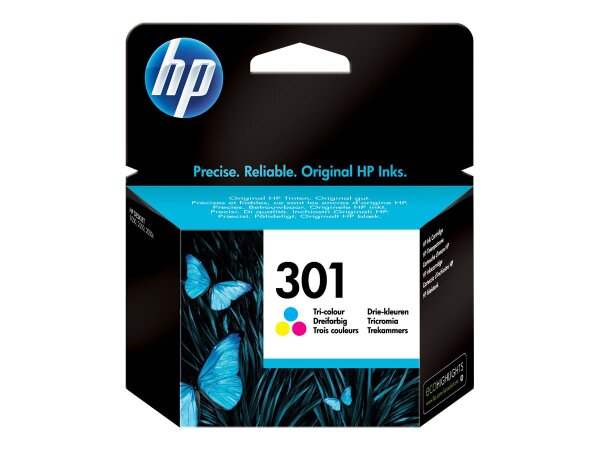 HP 301 Original Tinte dreifarbig Standardkapazität 3ml 165 Seiten 1er-Pack